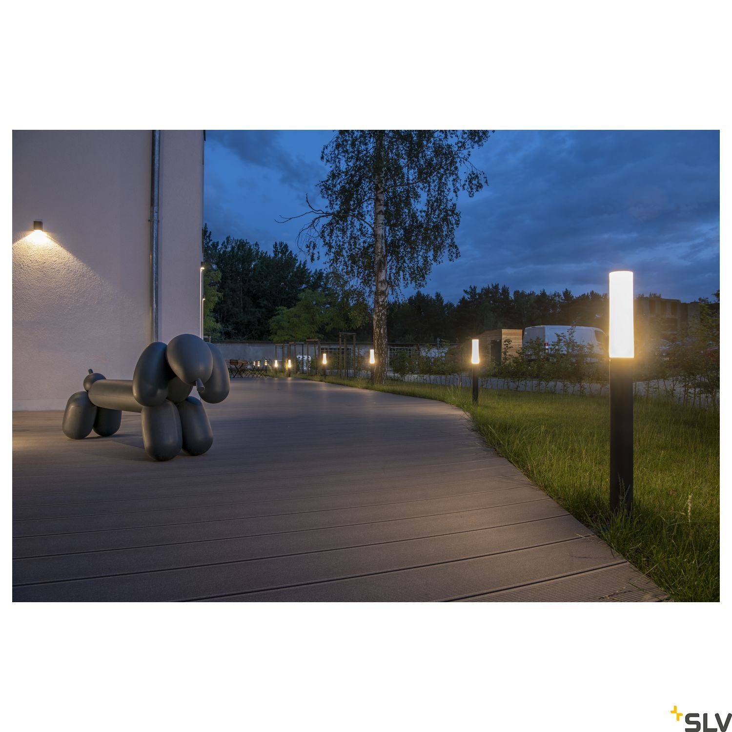 SLV APONI 90 LED Outdoor Floor stand, anthracite, 3000K, IP65 1000682