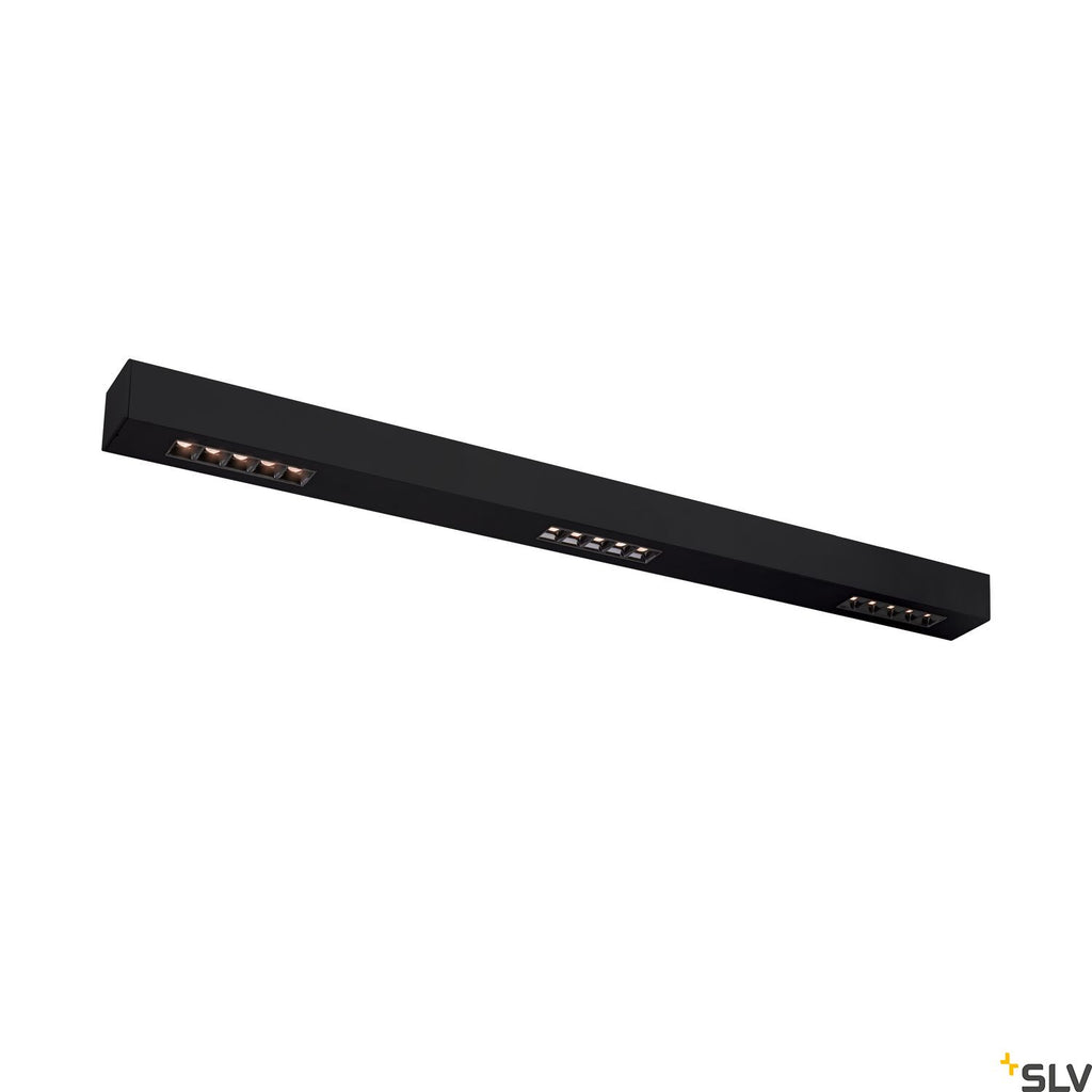 SLV Q-LINE CL, LED Indoor surface-mounted ceiling light, 1m, BAP, black, 3000K 1000686
