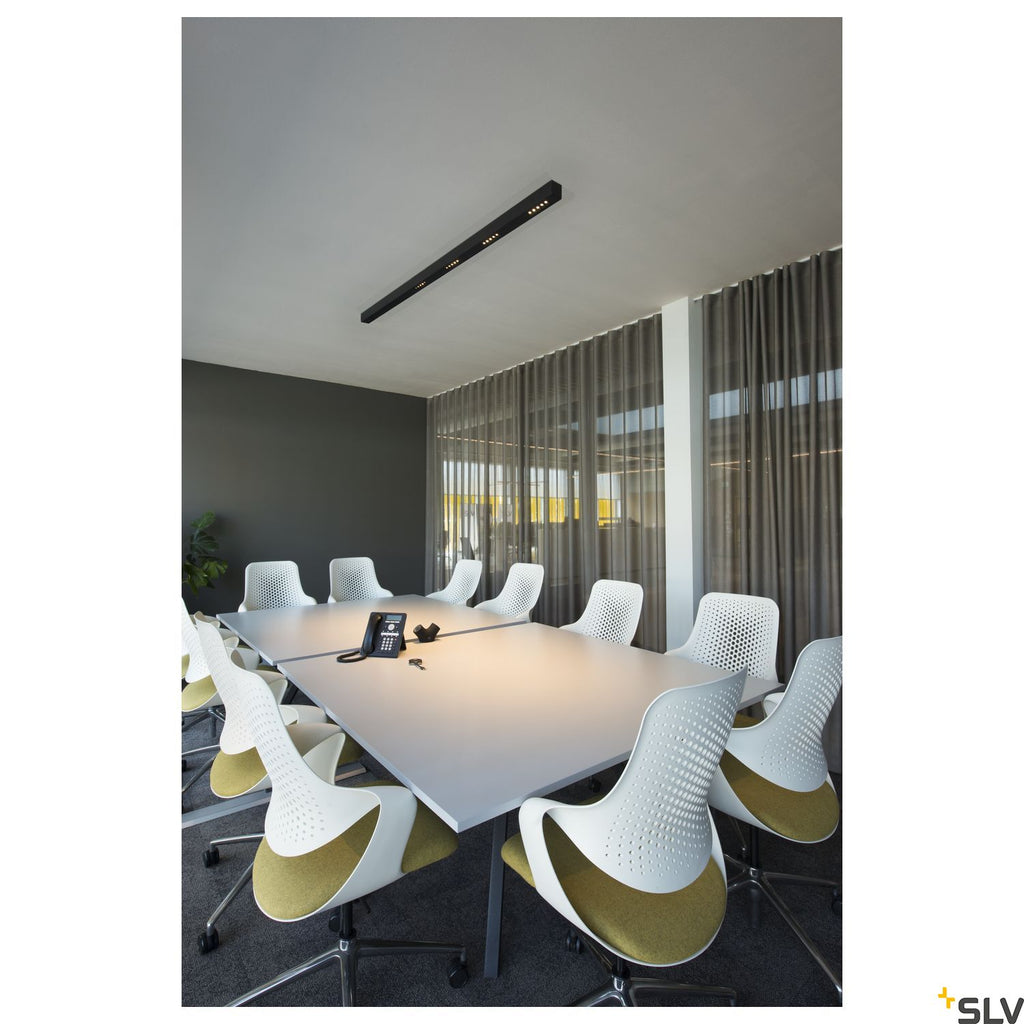SLV Q-LINE CL, LED Indoor surface-mounted ceiling light, 2m, BAP, black, 3000K 1000692