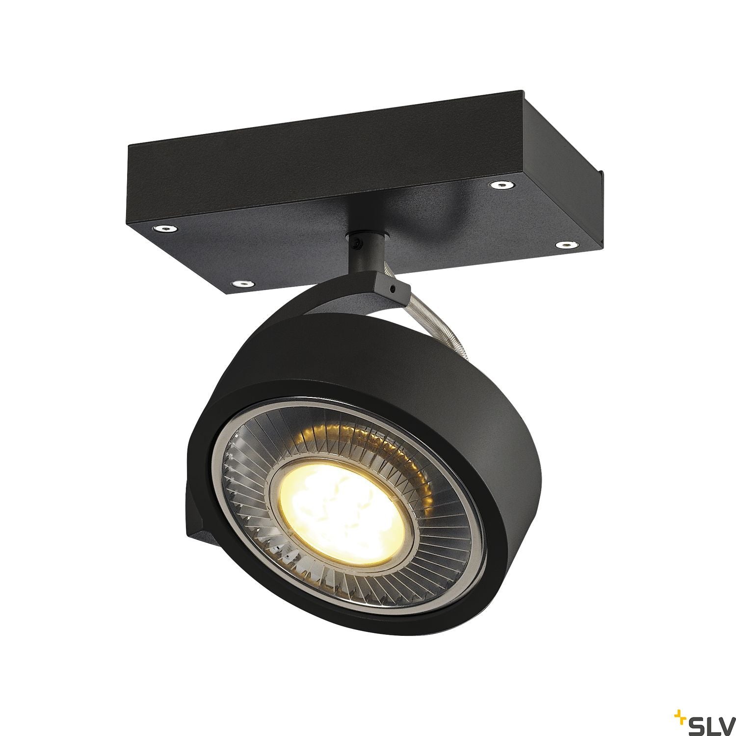 SLV KALU 1 QPAR111, Wall and Ceiling luminaire, black, max. 75W 1000702