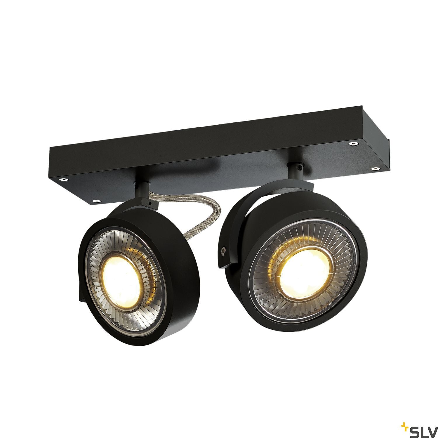 SLV KALU 2 QPAR111, Wall and Ceiling luminaire, black, max. 75W 1000703