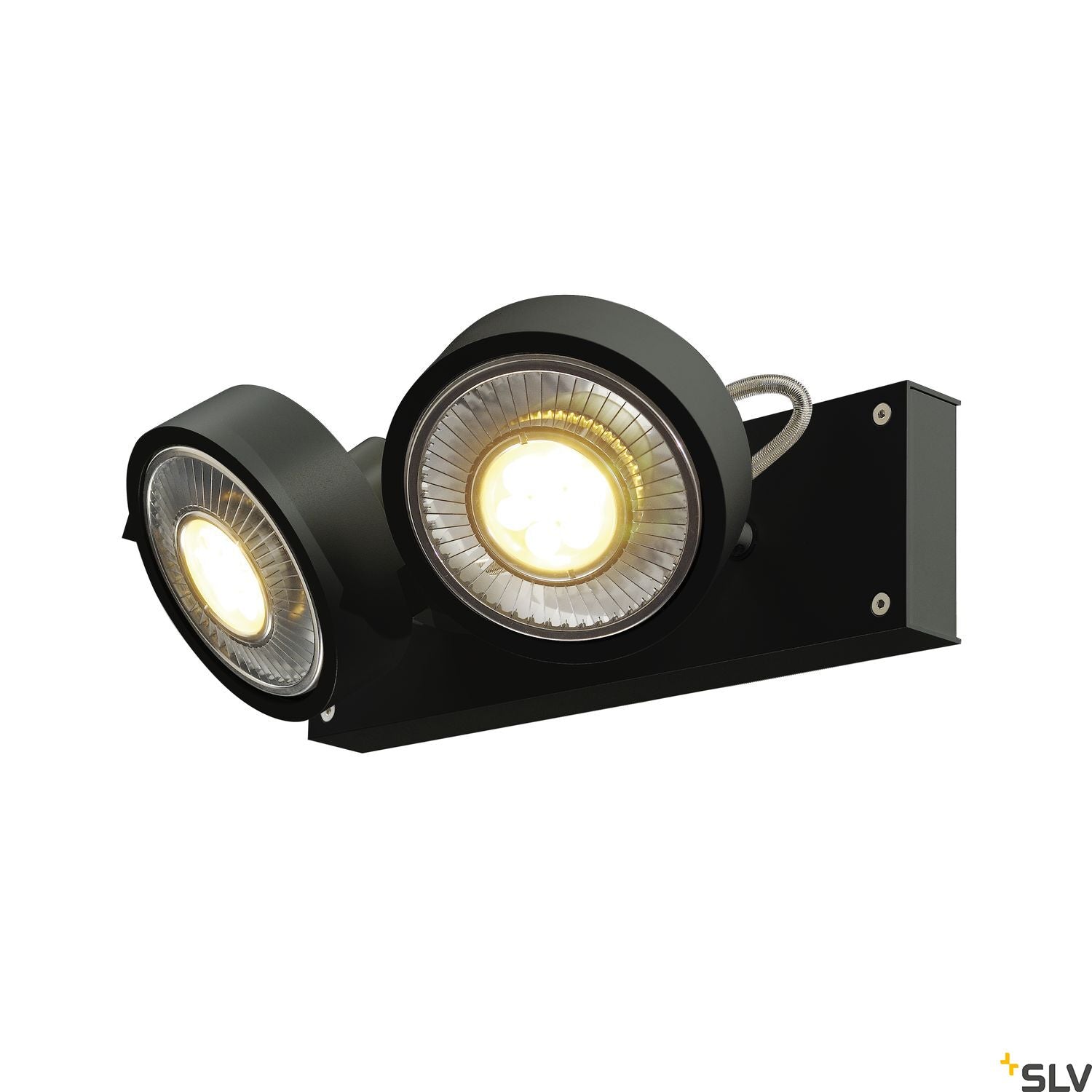 SLV KALU 2 QPAR111, Wall and Ceiling luminaire, black, max. 75W 1000703