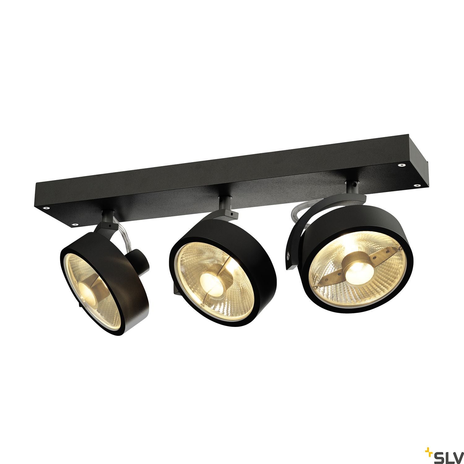 SLV KALU 3 QPAR111, Wall and Ceiling luminaire, black, max. 75W 1000704