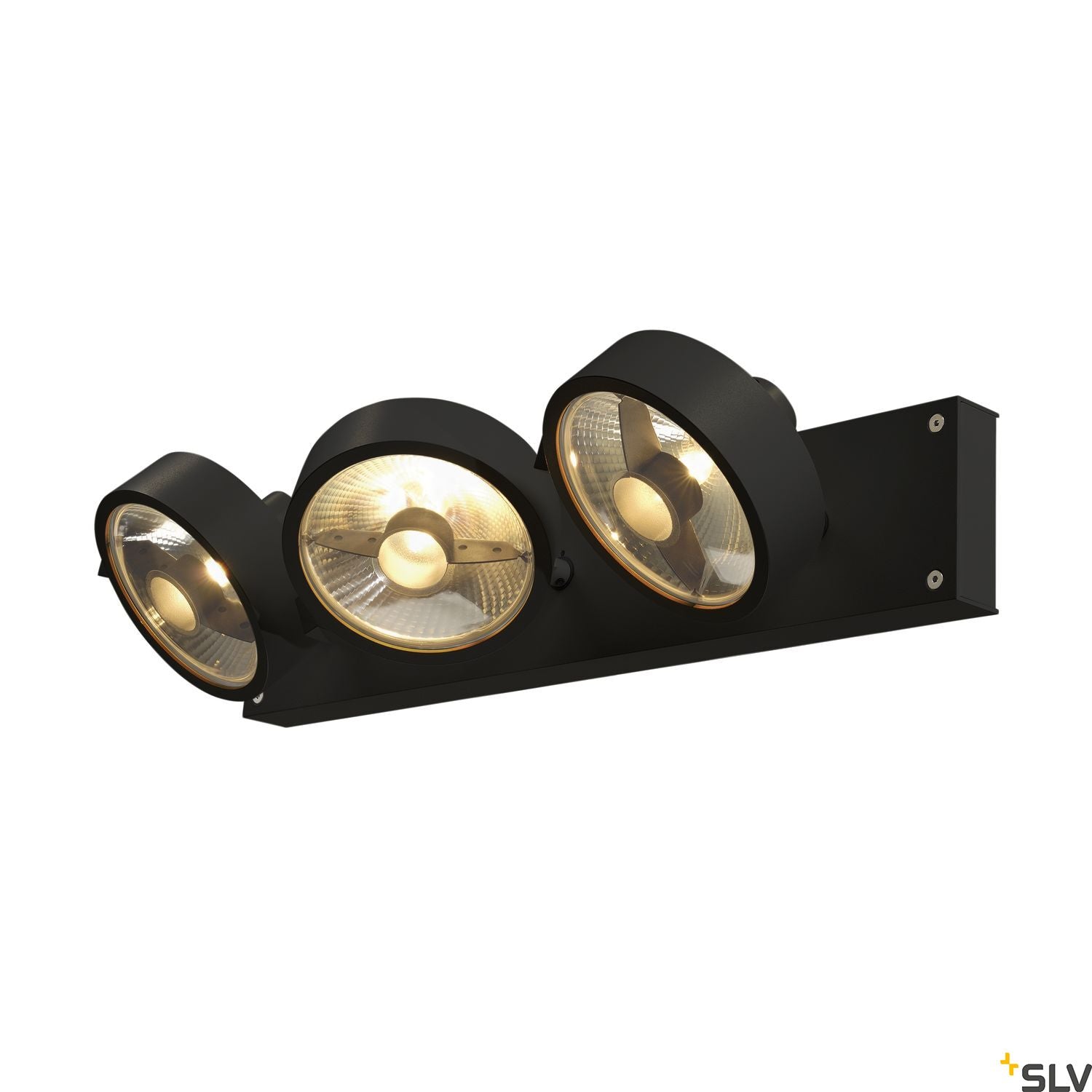 SLV KALU 3 QPAR111, Wall and Ceiling luminaire, black, max. 75W 1000704