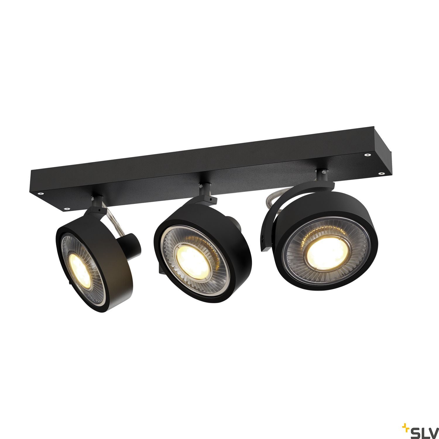 SLV KALU 3 QPAR111, Wall and Ceiling luminaire, black, max. 75W 1000704