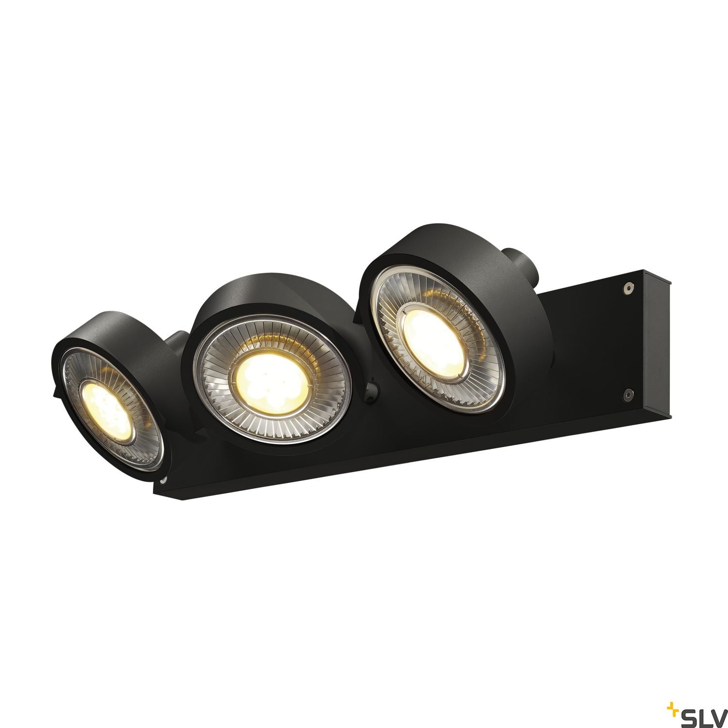 SLV KALU 3 QPAR111, Wall and Ceiling luminaire, black, max. 75W 1000704