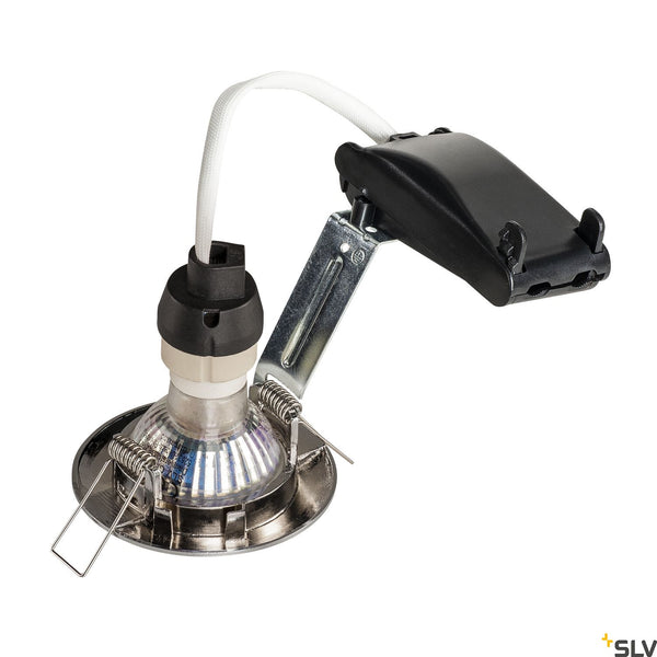 SLV PIKA QPAR51, Recessed ceiling luminaire, non-adjustable, chrome, max. 50W 1000715
