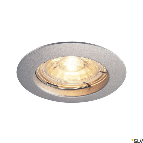 SLV PIKA QPAR51, Recessed ceiling luminaire, non-adjustable, silvergrey, max. 50W 1000717