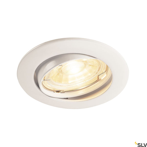 SLV PIKA QPAR51, Recessed ceiling luminaire, adjustable, white, max. 50W 1000718