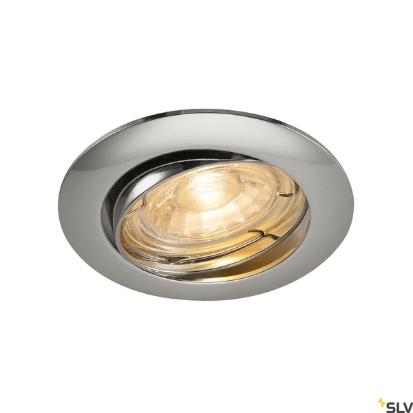 SLV PIKA QPAR51, Recessed ceiling luminaire, adjustable, chrome, max. 50W 1000719