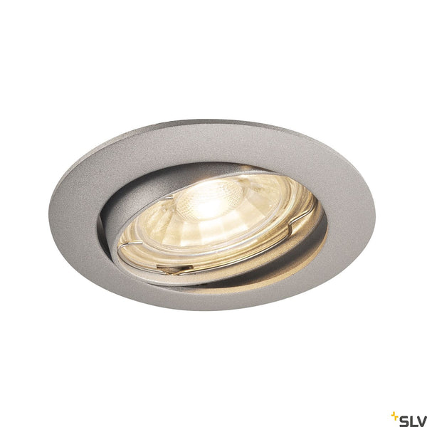 SLV PIKA QPAR51, Recessed ceiling luminaire, adjustable, silvergrey, max. 50W 1000721