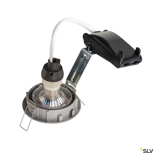 SLV PIKA QPAR51, Recessed ceiling luminaire, adjustable, silvergrey, max. 50W 1000721