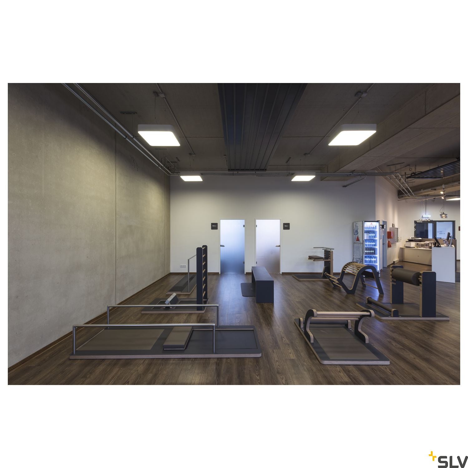 SLV MEDO 60 SQUARE LED, Ceiling luminaire, white, 1-10V, 3000K 1000726