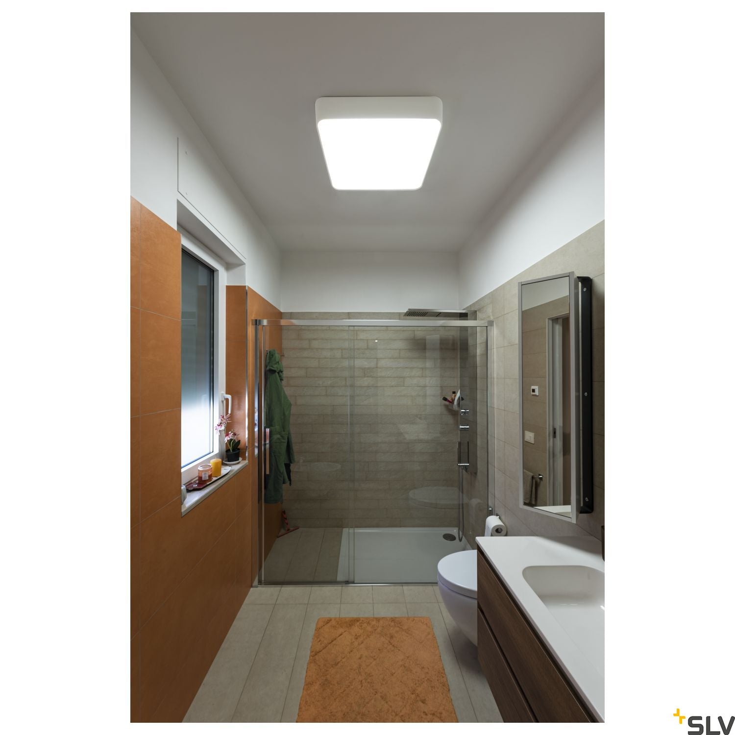 SLV MEDO 60 SQUARE LED, Ceiling luminaire, white, 1-10V, 3000K 1000726