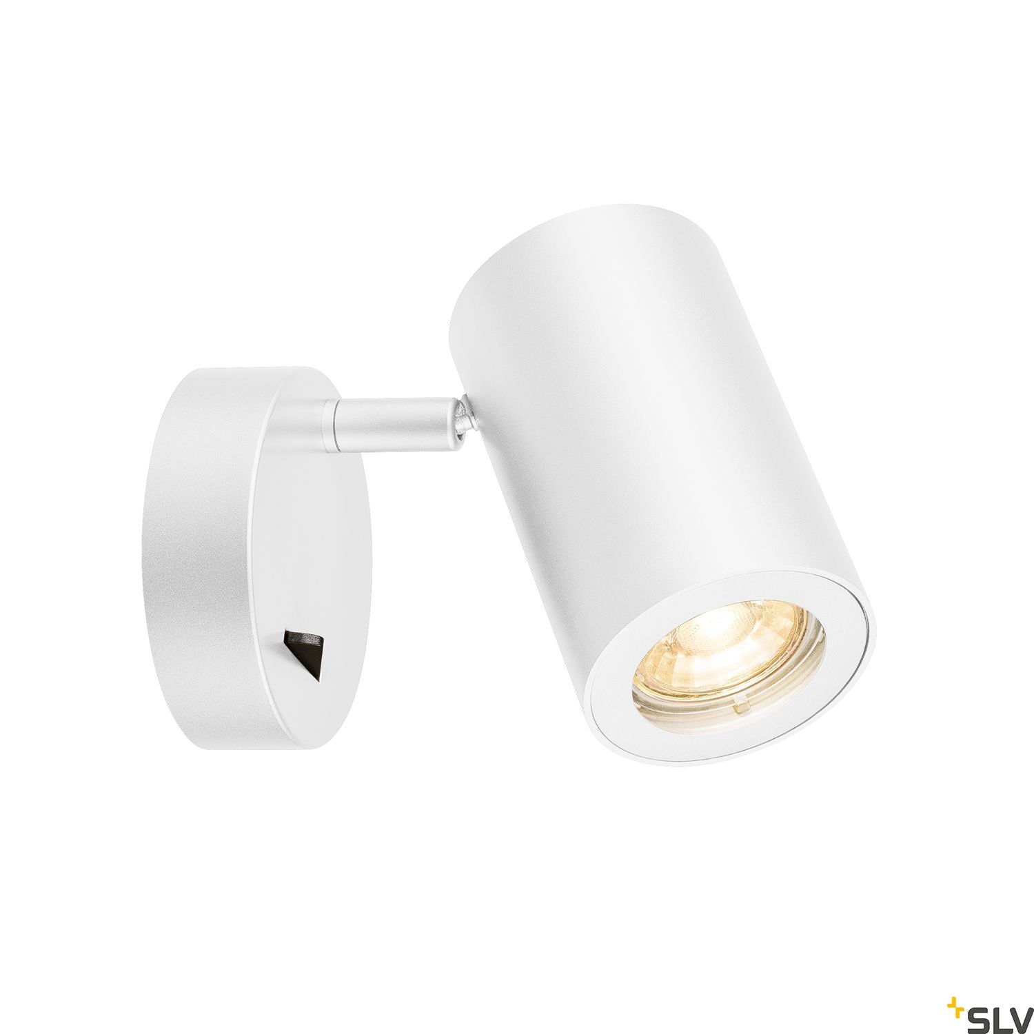 SLV ENOLA_B Wall luminaire, QPAR51, with switch, white, max. 50W 1000730