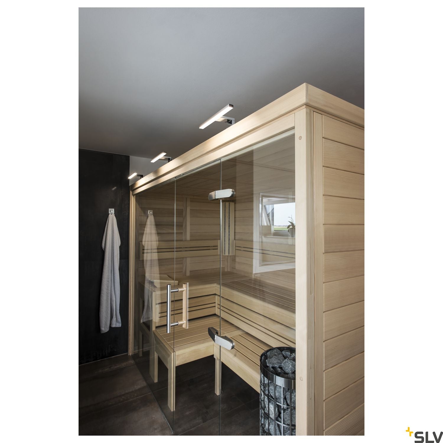 SLV DORISA LED Mirror light, short, chrome,  4000K, IP44 1000777