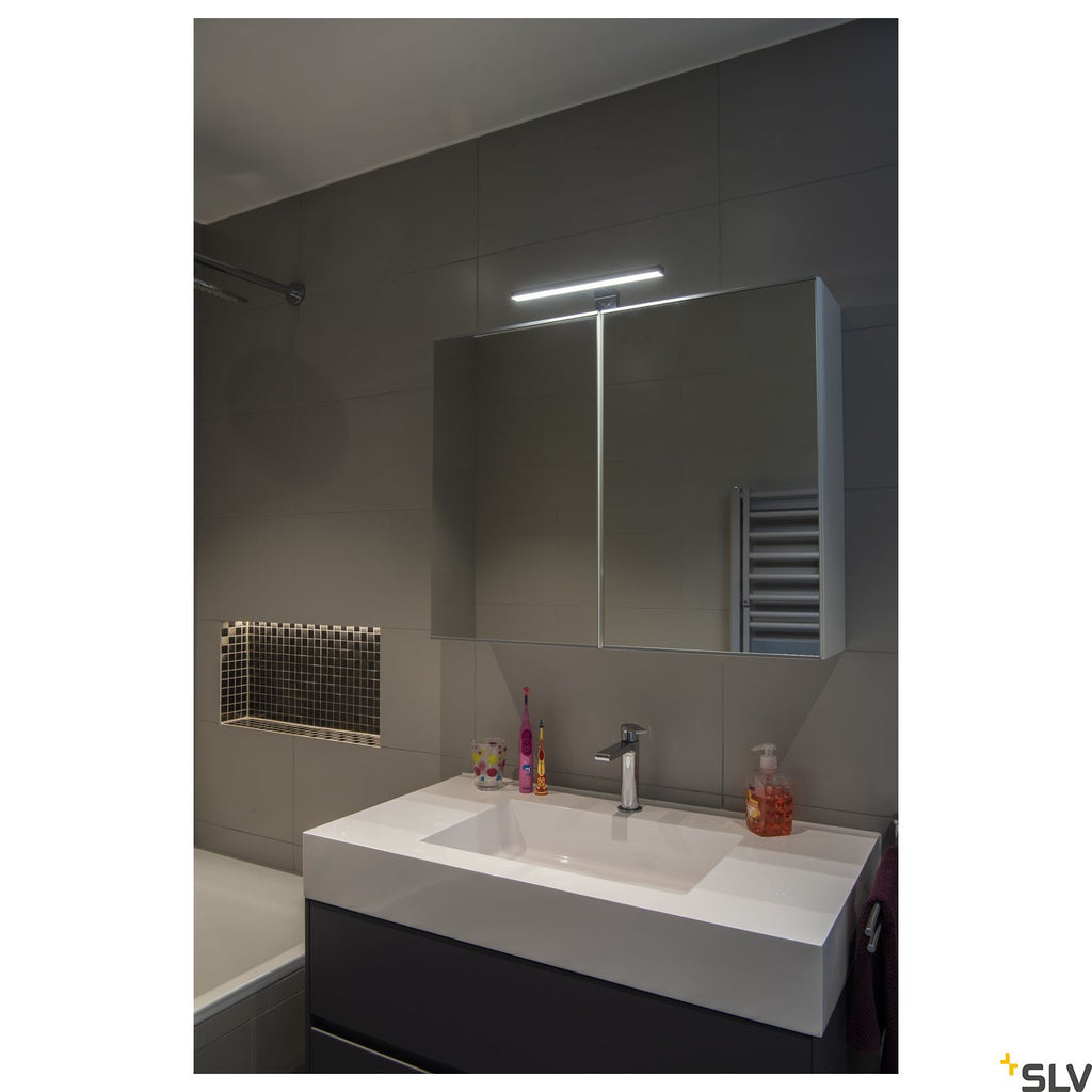 SLV DORISA LED Mirror light, short, chrome,  4000K, IP44 1000777