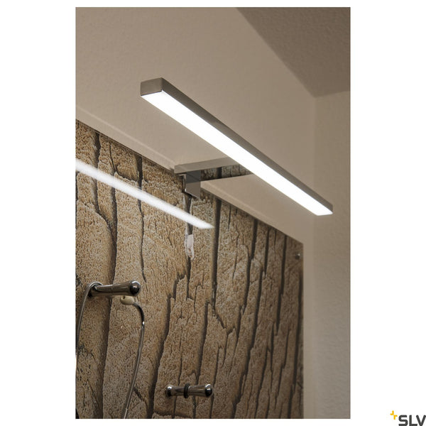 SLV DORISA LED Mirror light, long, chrome,  4000K, IP44 1000780