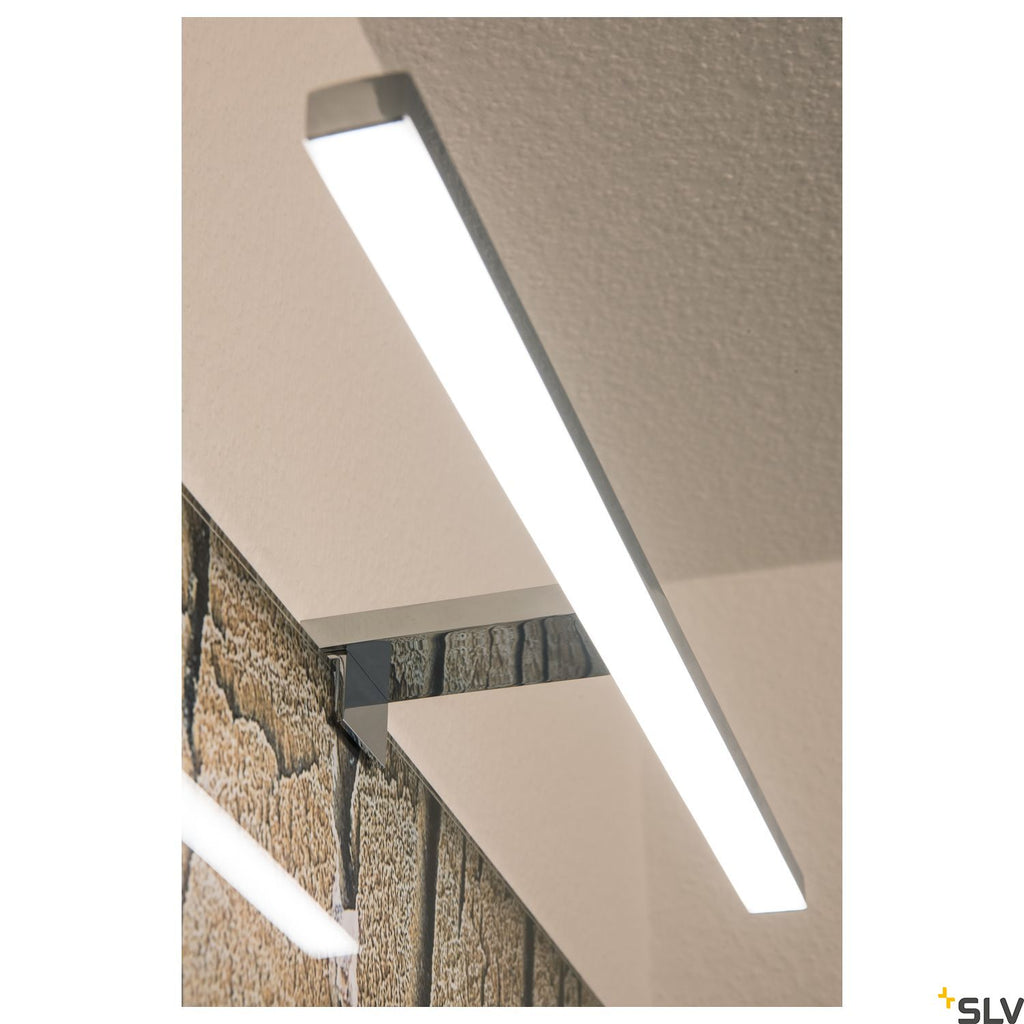 SLV DORISA LED Mirror light, long, chrome,  4000K, IP44 1000780