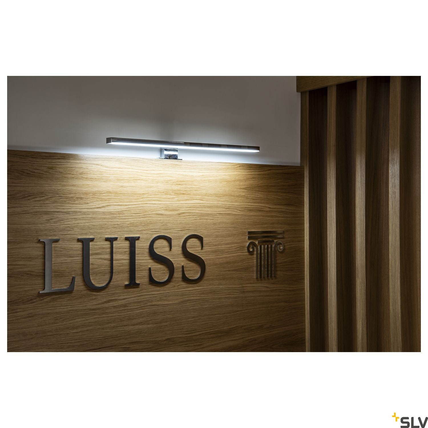 SLV DORISA LED Mirror light, long, chrome,  4000K, IP44 1000780