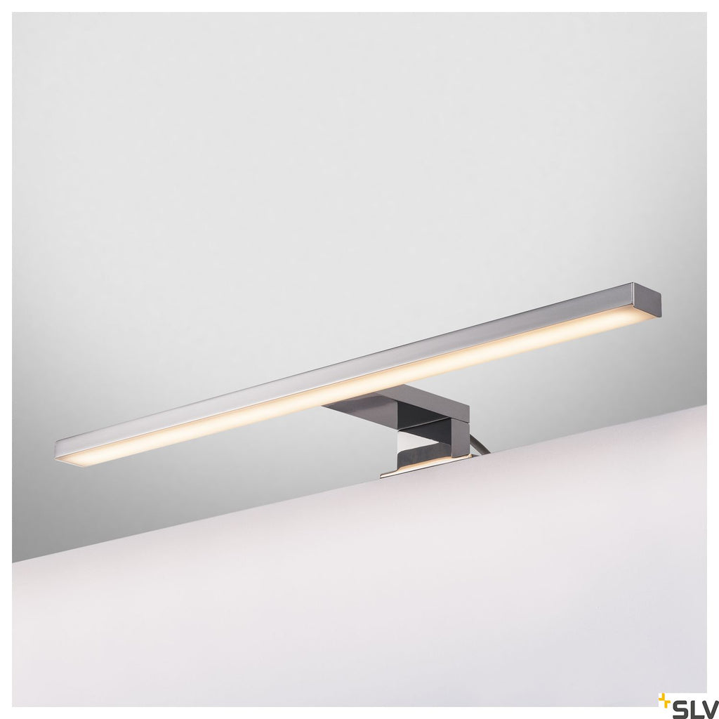SLV DORISA LED Mirror light, long, chrome,  4000K, IP44 1000780
