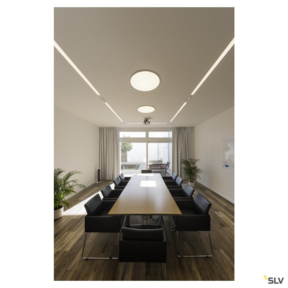 SLV KADUX, recessed ceiling light, triple, 3000K, 38°, IP 20, square, white 1007568