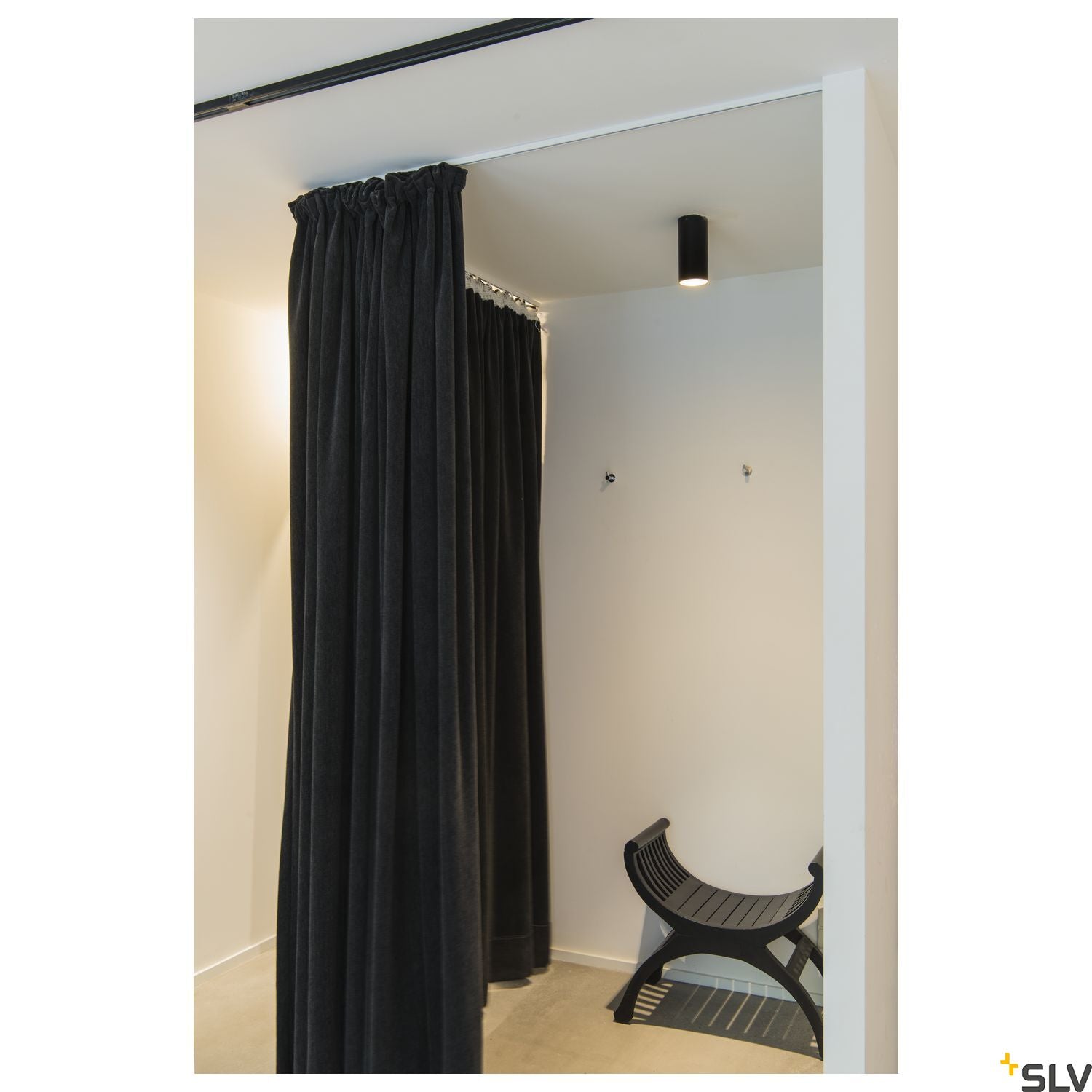 SLV ANELA LED Ceiling luminaire, black, 11W, 3000K 1000807