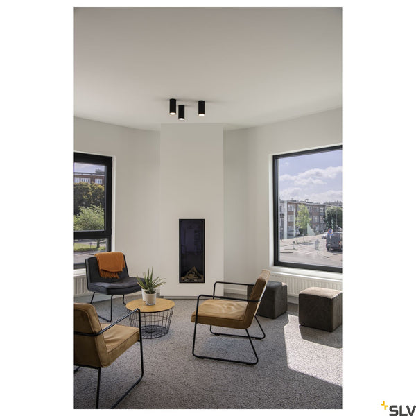 SLV ANELA LED Ceiling luminaire, black, 11W, 3000K 1000807