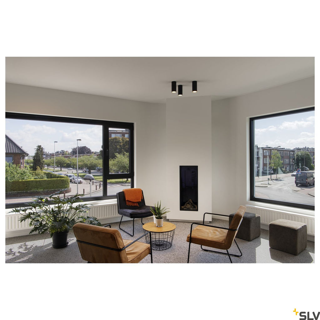SLV ANELA LED Ceiling luminaire, black, 11W, 3000K 1000807
