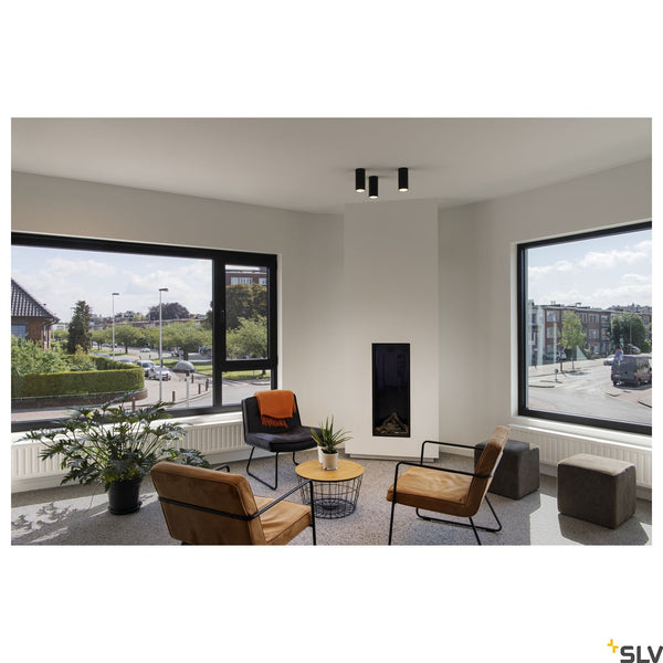 SLV ANELA LED Ceiling luminaire, black, 11W, 3000K 1000807