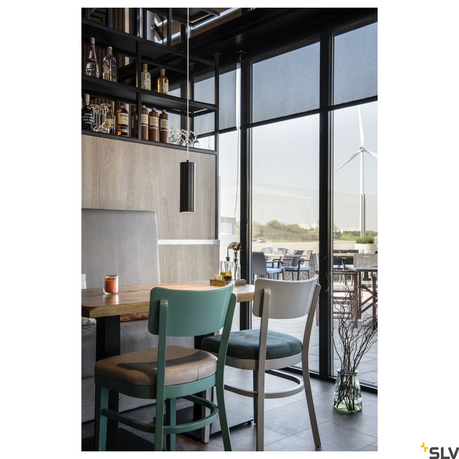 SLV ANELA LED Pendant luminaire, black, 11W, 3000K 1000813