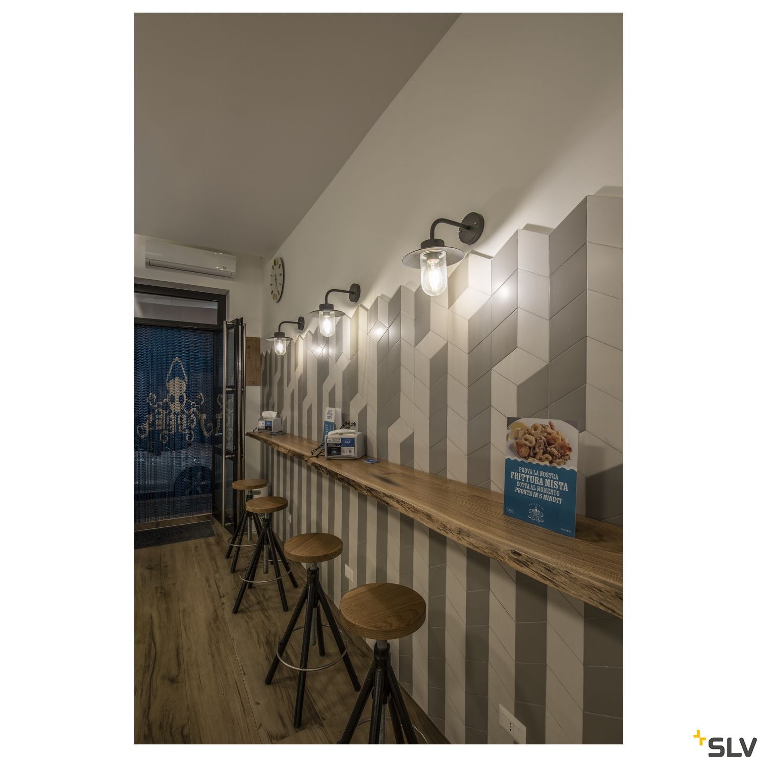 SLV MOLAT E27 Outdoor Wall luminaire, anthracite, max. 60W, IP44 1000820