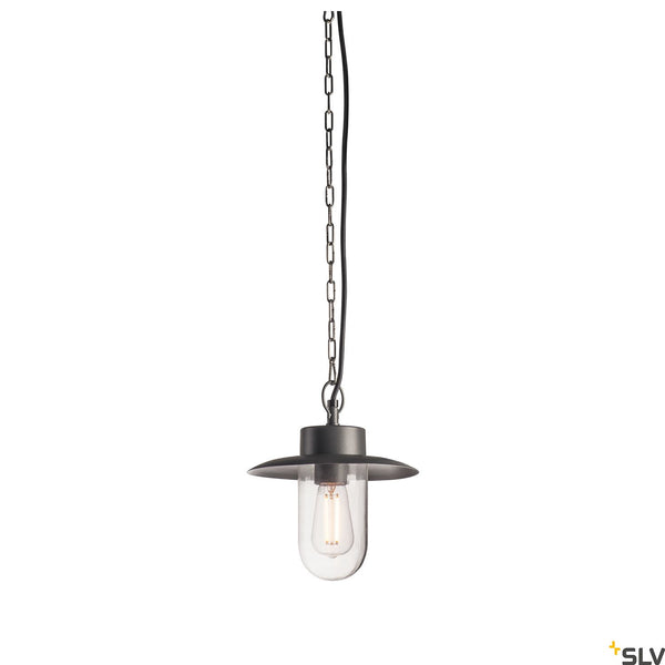 SLV MOLAT E27 Outdoor Pendant luminaire, anthracite, max. 60W, IP44 1000821