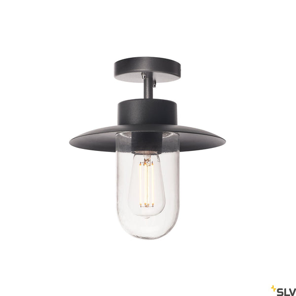 SLV MOLAT E27 Outdoor Ceiling luminaire, anthracite, max. 60W, IP44 1000823