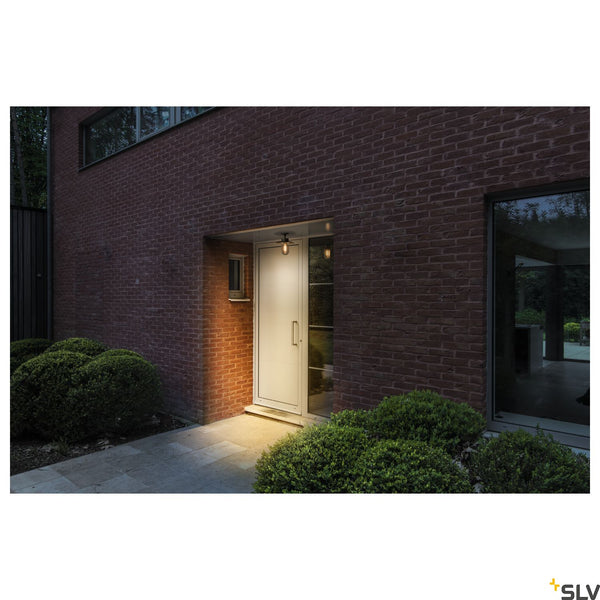SLV MOLAT E27 Outdoor Ceiling luminaire, anthracite, max. 60W, IP44 1000823