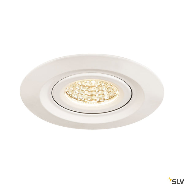 SLV KINI LED Outdoor Recessed ceiling luminaire, white, 3000K, 60°, IP65 1000833