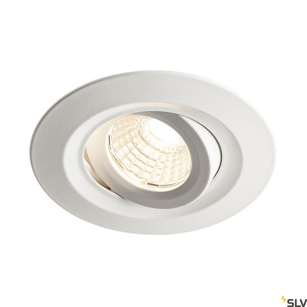 SLV KINI LED Outdoor Recessed ceiling luminaire, white, 3000K, 60°, IP65 1000833