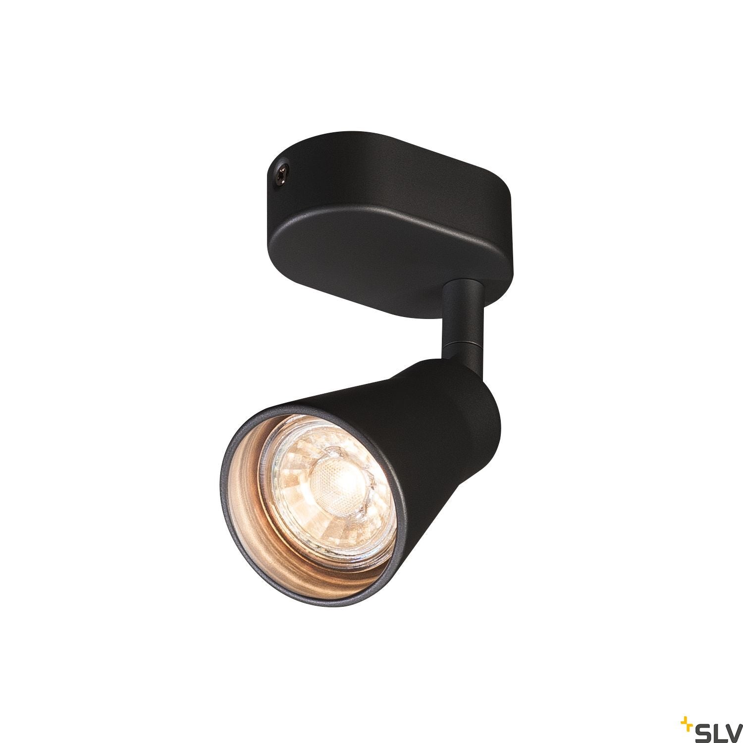 SLV AVO CW Single, Indoor surface-mounted wall and ceiling light, QPAR51, black, max. 50W 1000886