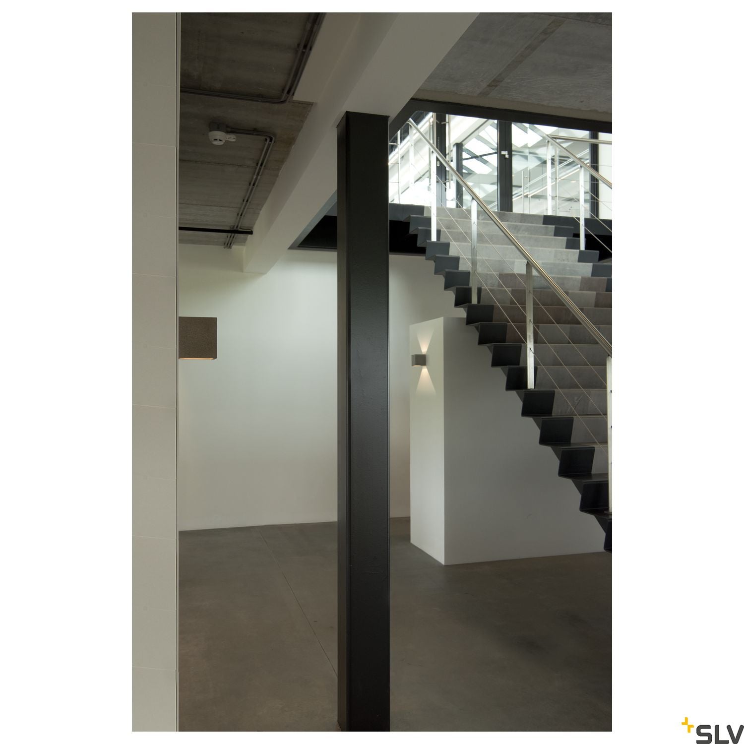 SLV SOLID CUBE Wall luminaire, QT14, black sandstone, max. 25W 1000911