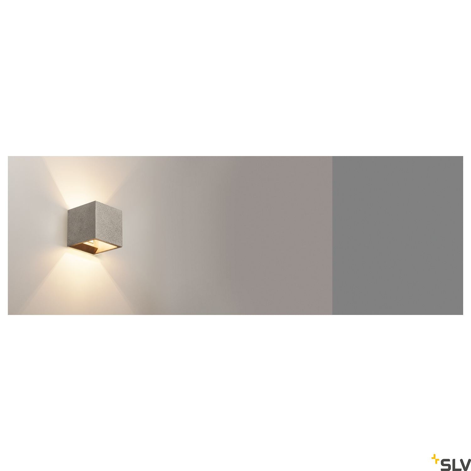 SLV SOLID CUBE Wall luminaire, QT14, black sandstone, max. 25W 1000911