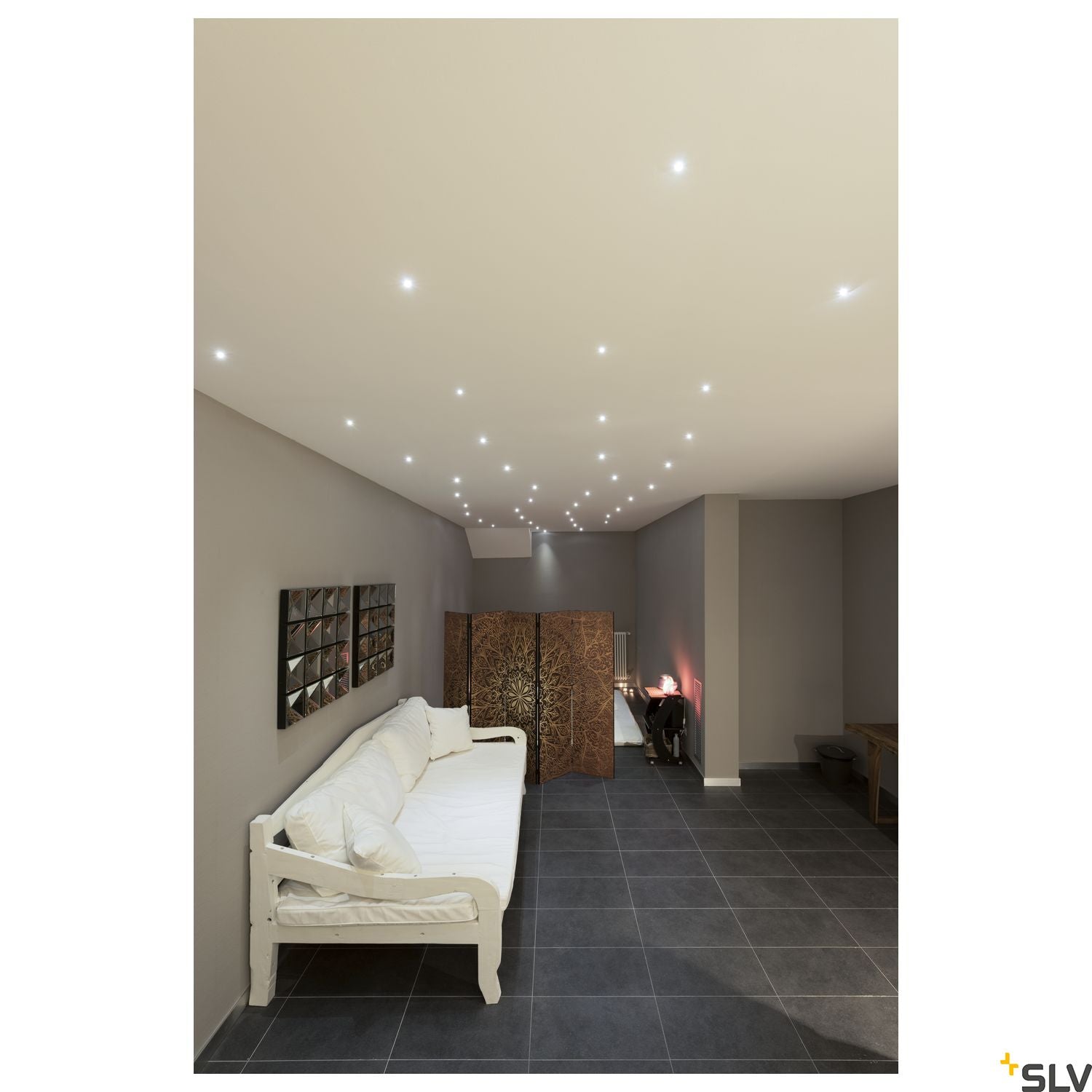 SLV TRITON MINI LED Recessed ceiling luminaire, white, 3000K, 12° 1000914