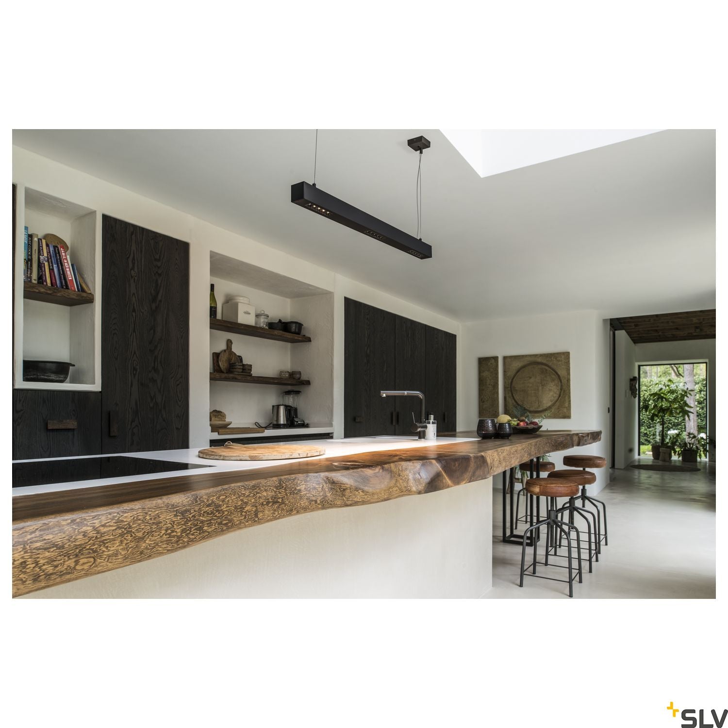 SLV Q-LINE PD, LED Indoor pendant light, 1m, BAP, black, 3000K 1000927