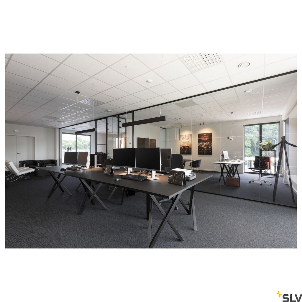 SLV Q-LINE PD, LED Indoor pendant light, 1m, BAP, black, 3000K 1000927