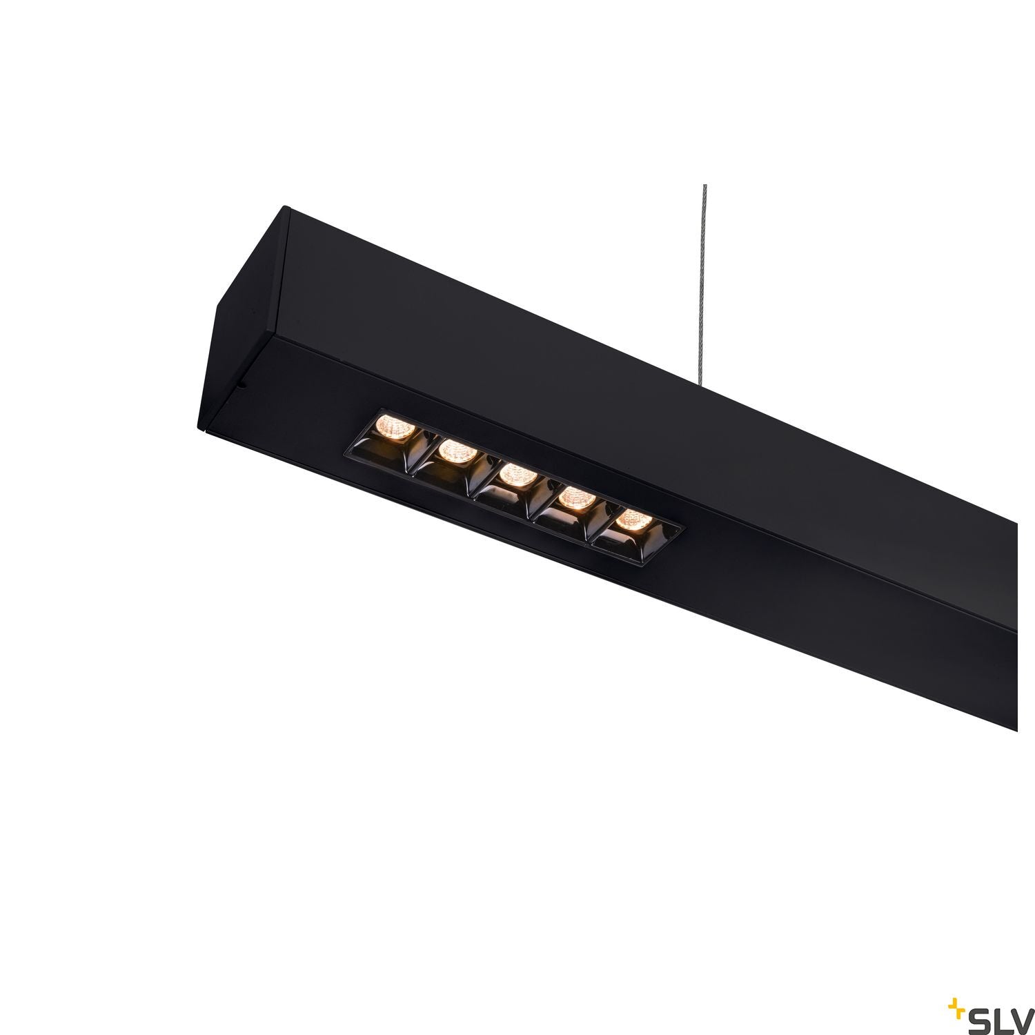 SLV Q-LINE PD, LED Indoor pendant light, 1m, BAP, black, 3000K 1000927