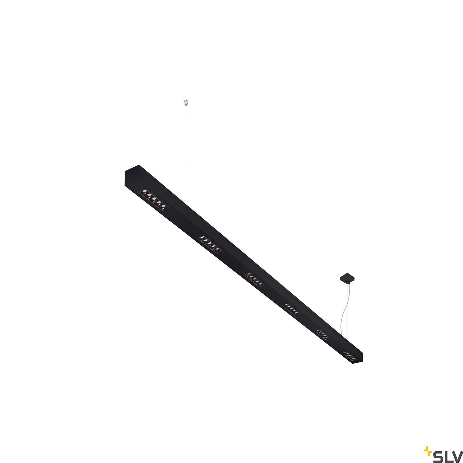 SLV Q-LINE PD, LED Indoor pendant light, 2m, BAP, black, 4000K 1000930