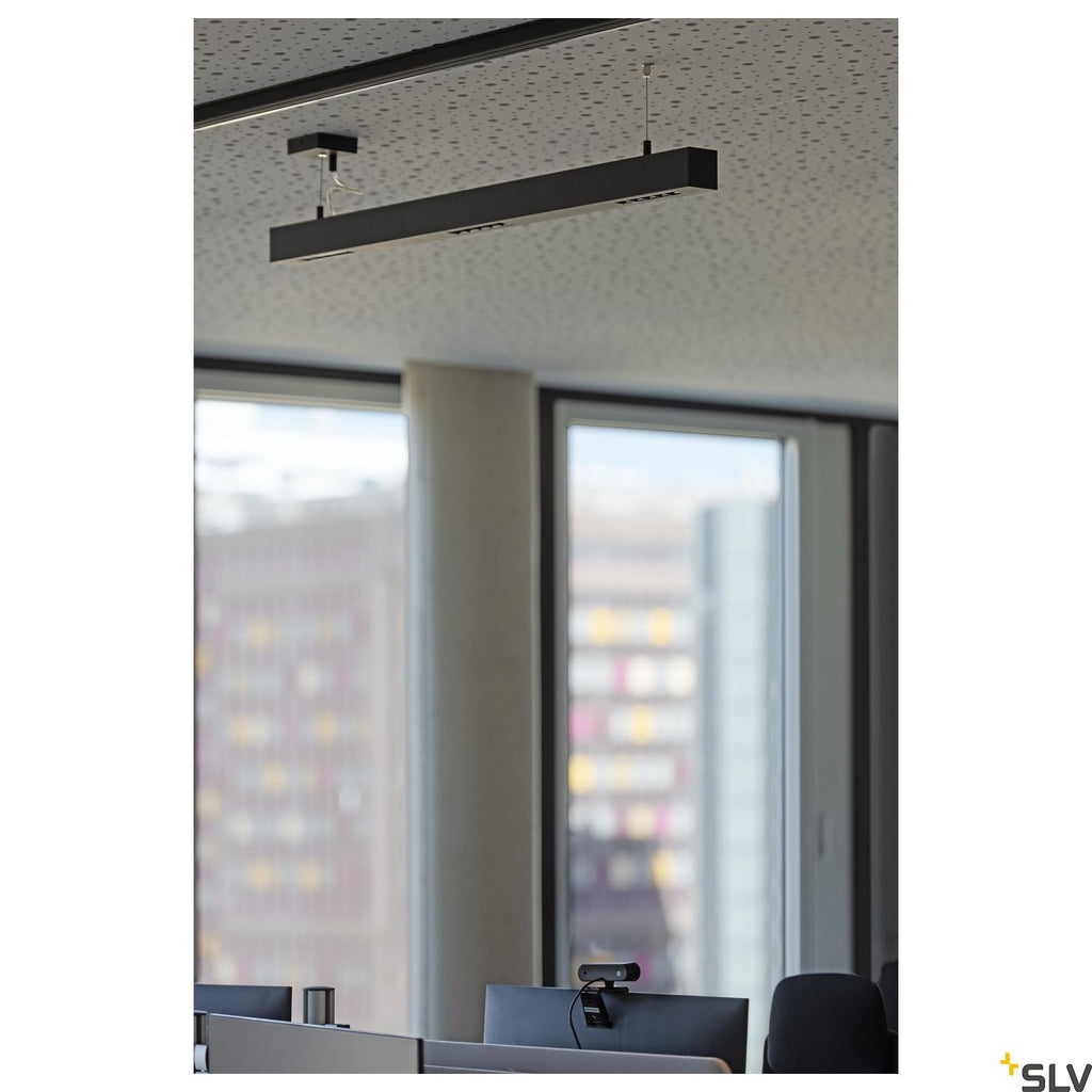 SLV Q-LINE PD, LED Indoor pendant light, 1m, BAP, black, 3000K 1000933