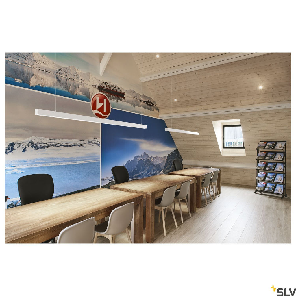 SLV Q-LINE PD, LED indoor pendant, 2m, BAP, white, 4000K 1000935
