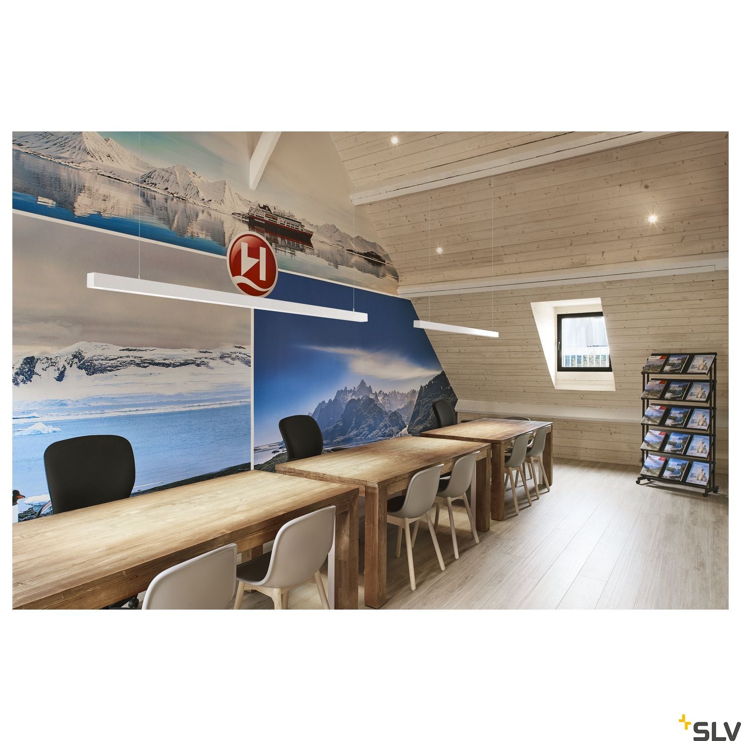 SLV Q-LINE PD, LED indoor pendant, 2m, BAP, white, 4000K 1000935