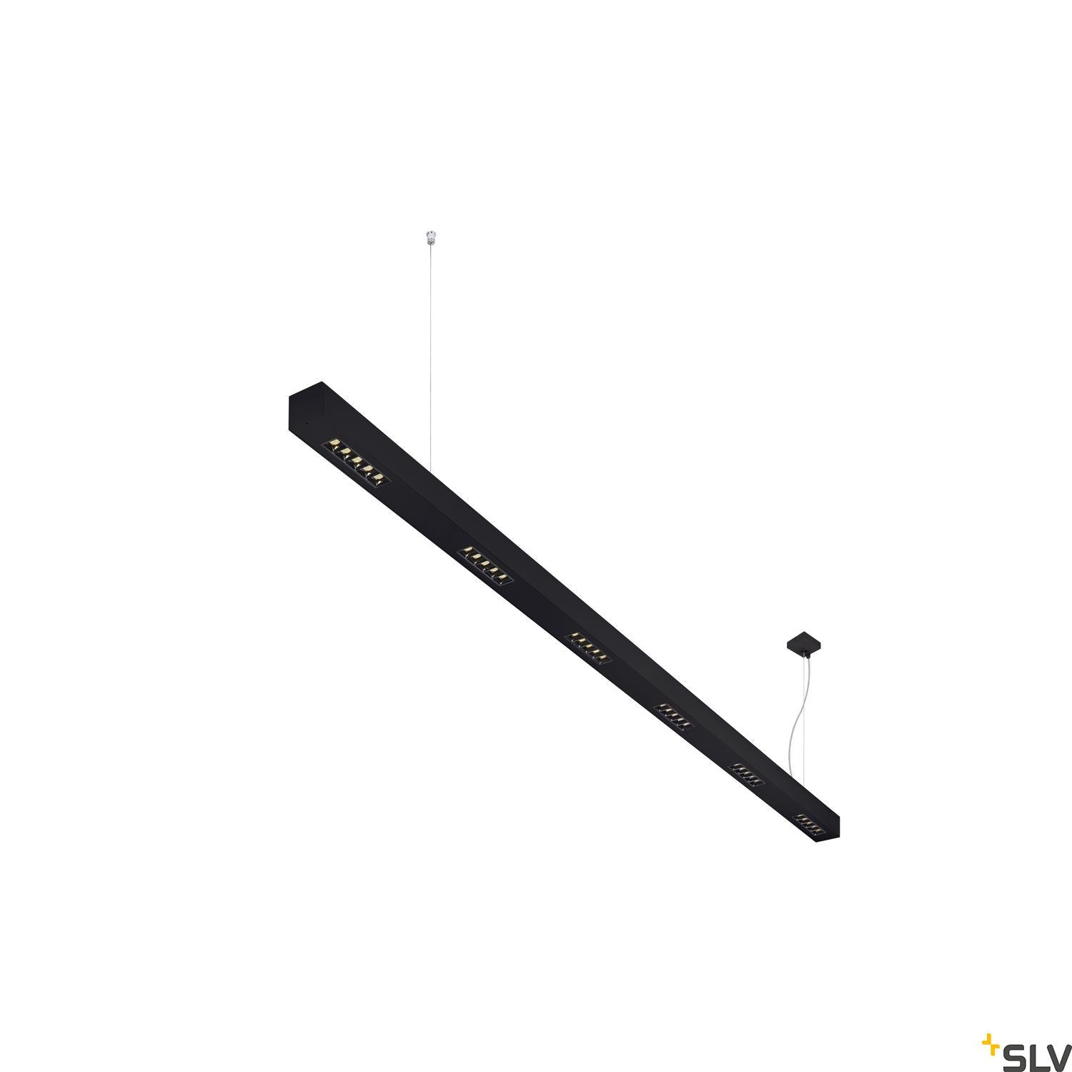 SLV Q-LINE PD, LED Indoor pendant light, 2m, BAP, black, 4000K 1000936