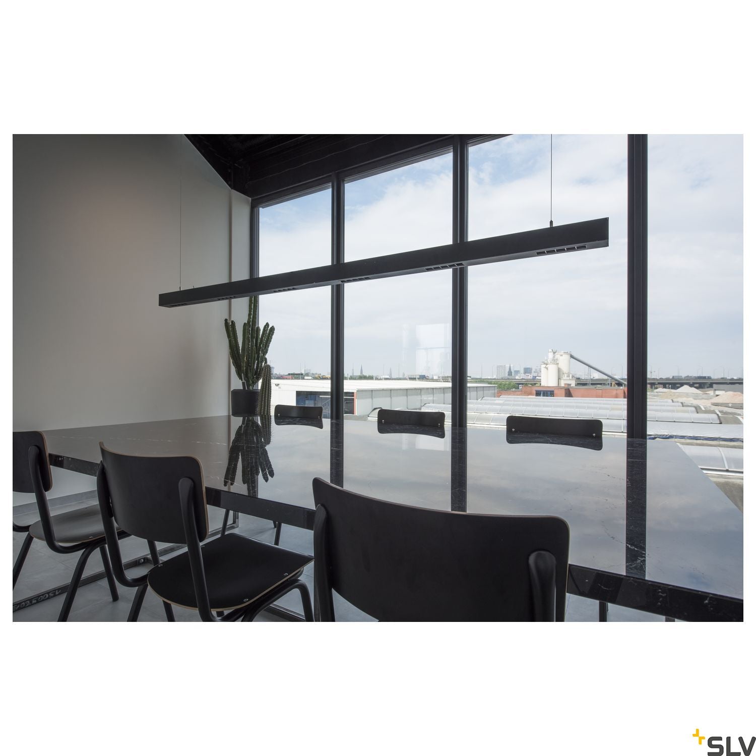 SLV Q-LINE PD, LED Indoor pendant light, 2m, BAP, black, 4000K 1000936